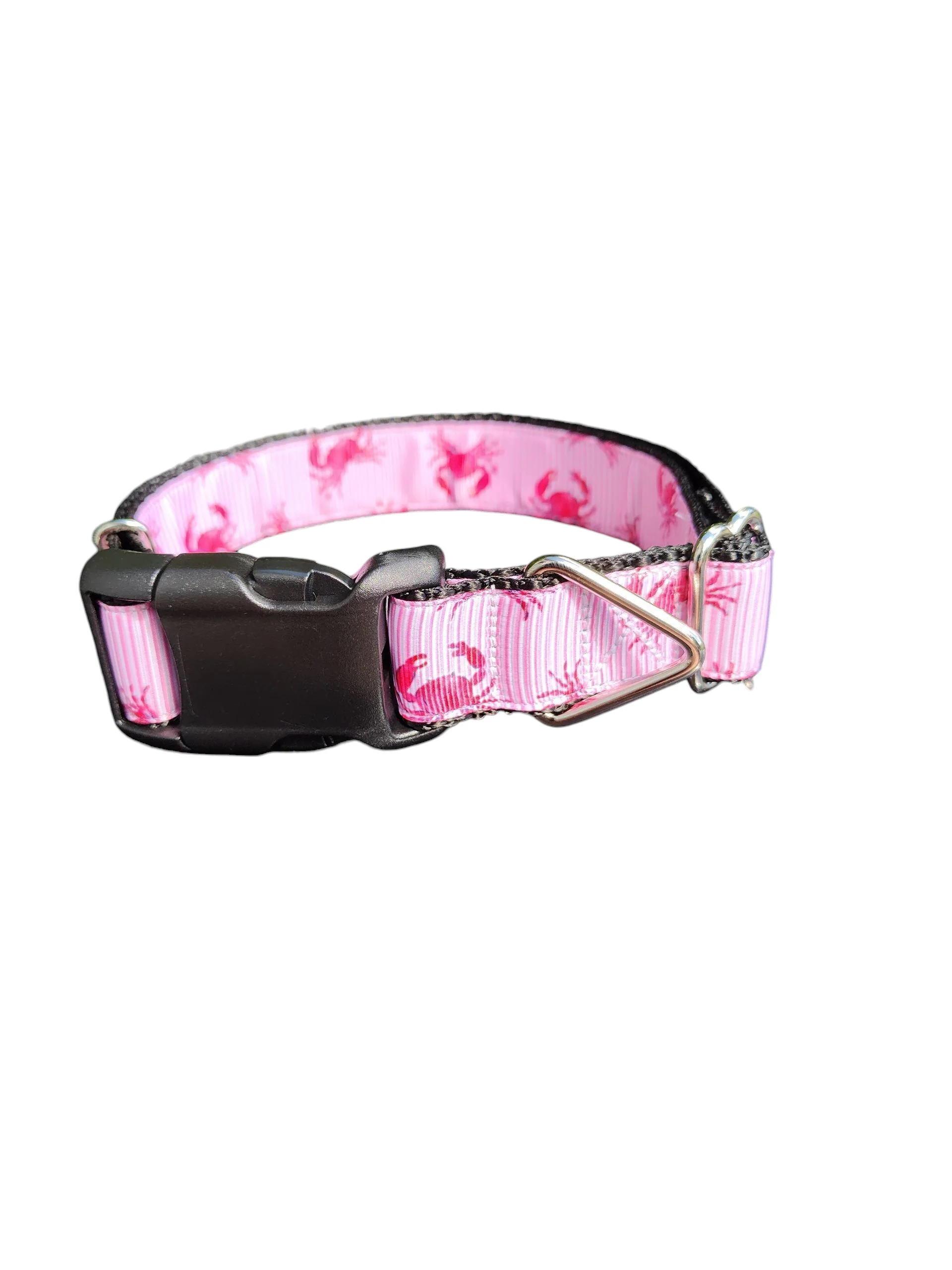 Red Crabs Nylon Dog Collar - Image 2
