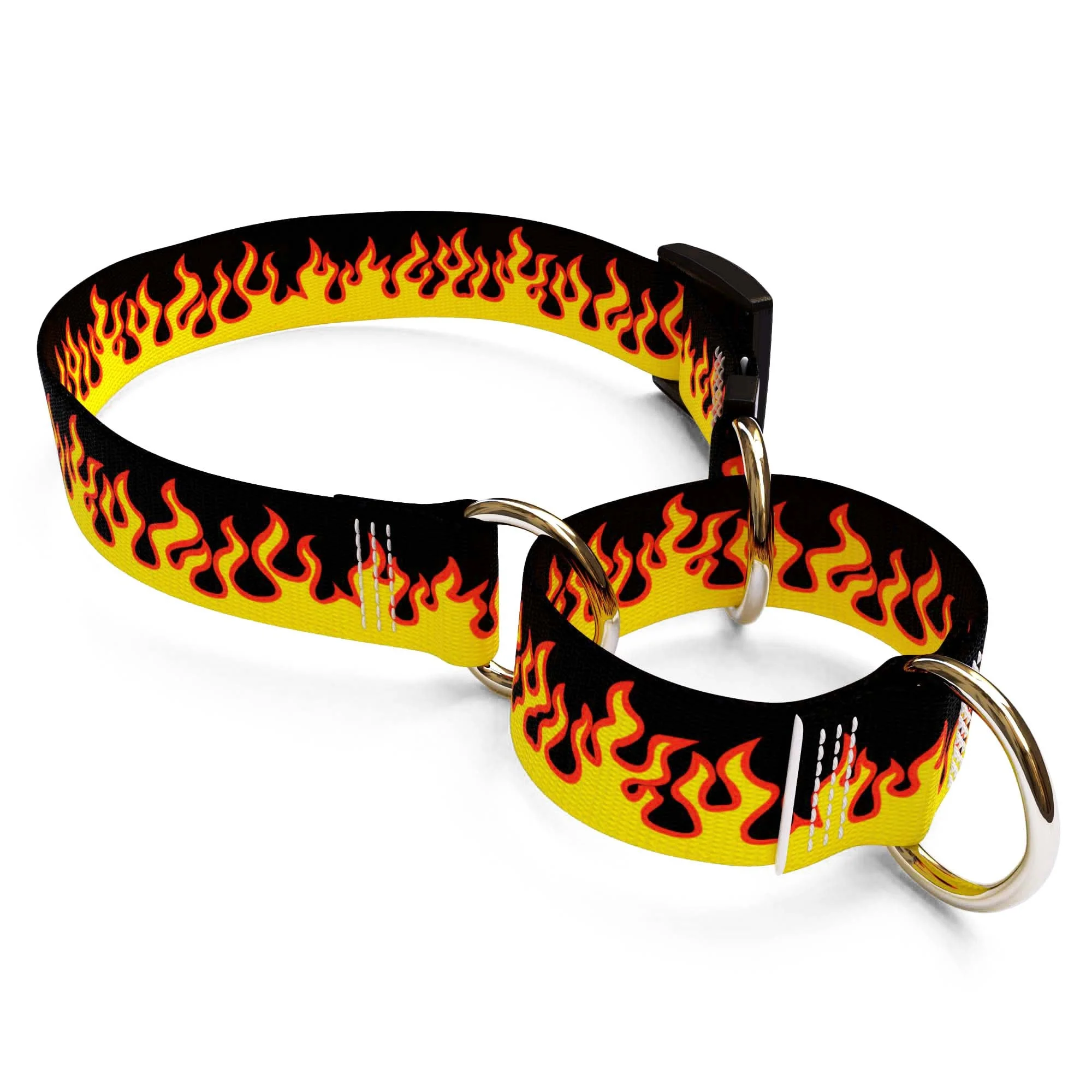 Red Flames Dog Collar - Image 2