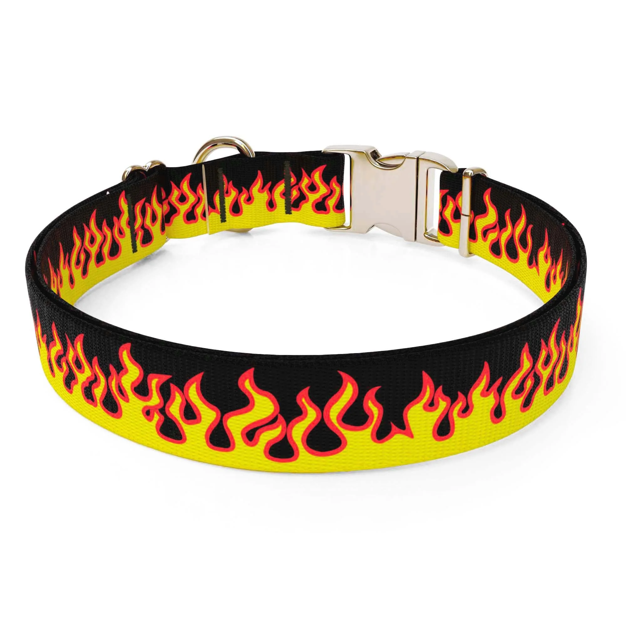 Red Flames Dog Collar - Image 4