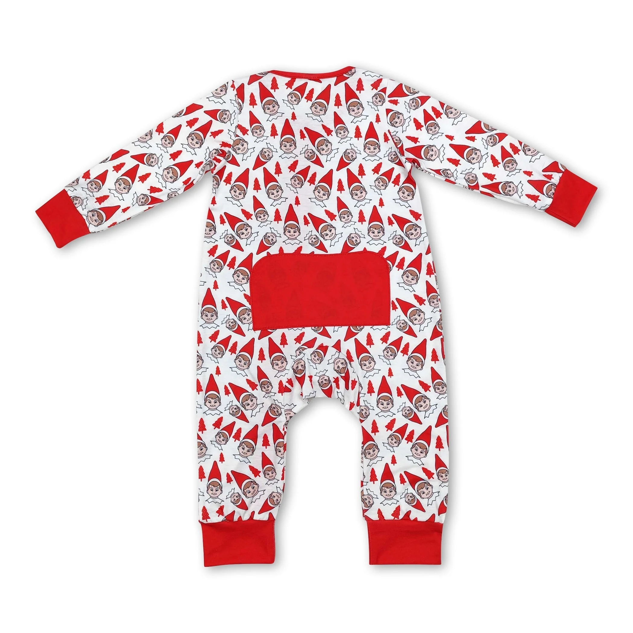 Red hat Christmas tree baby kids zipper sleeper - Image 3