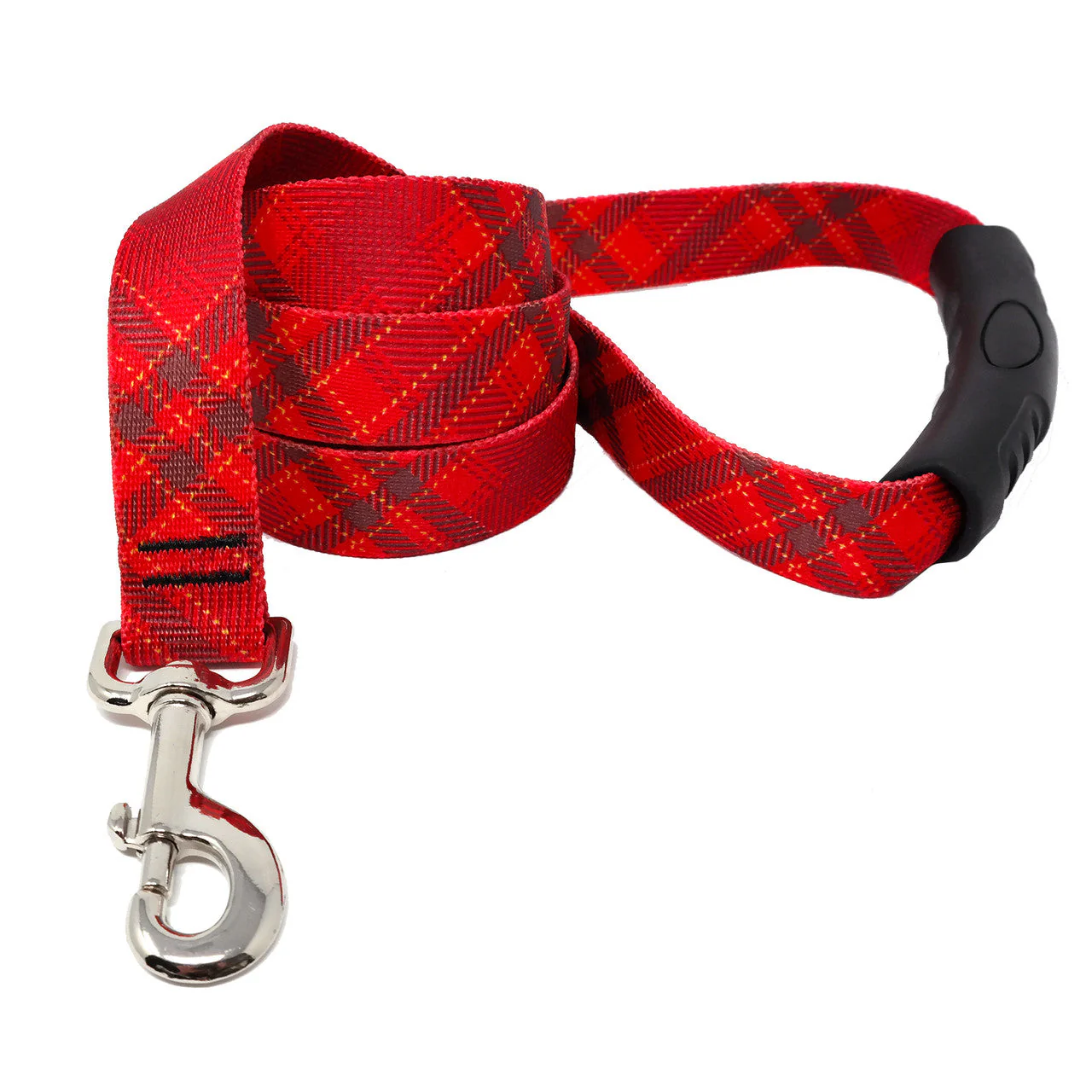 Red Kilt Plaid Dog Leash - Image 2
