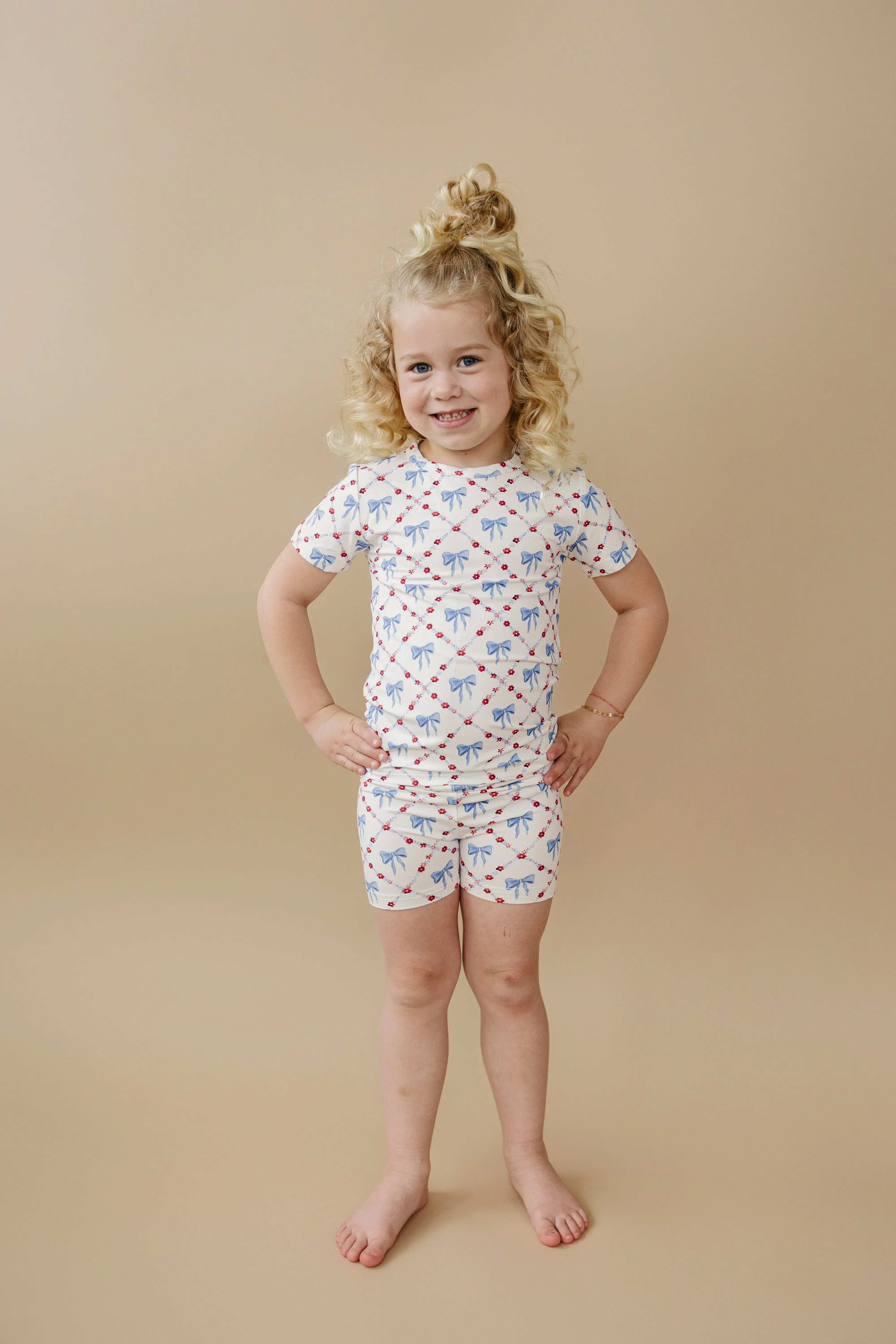 Red White & Bows 2pc Bamboo Pajamas - Image 10