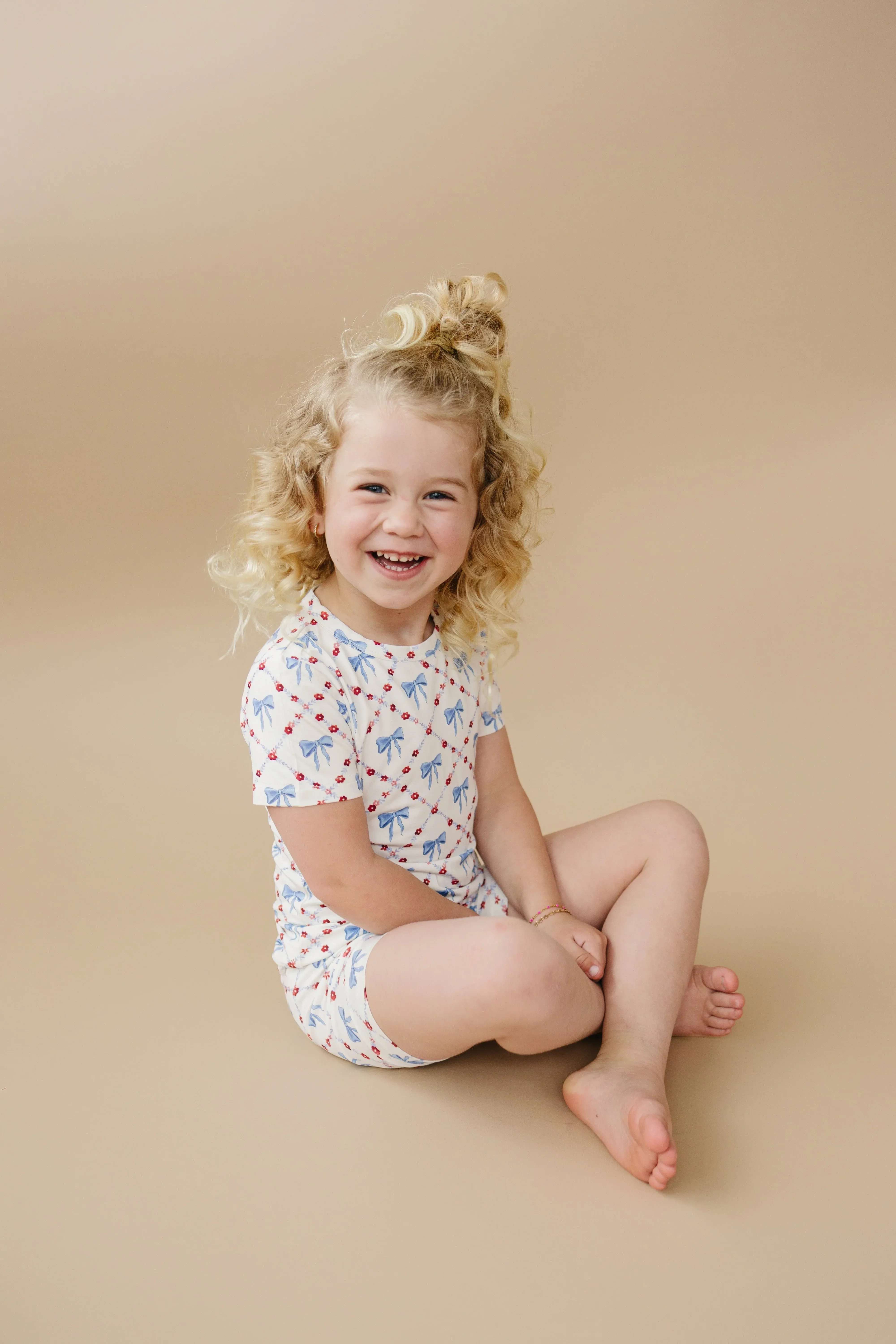 Red White & Bows 2pc Bamboo Pajamas - Image 12