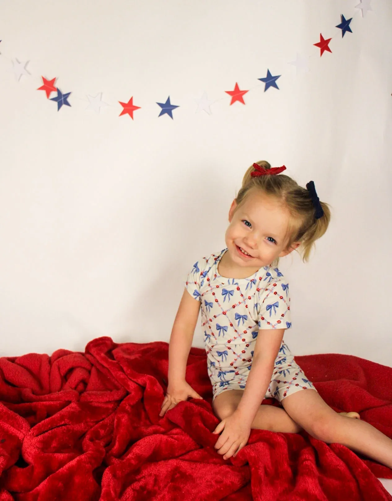Red White & Bows 2pc Bamboo Pajamas - Image 9