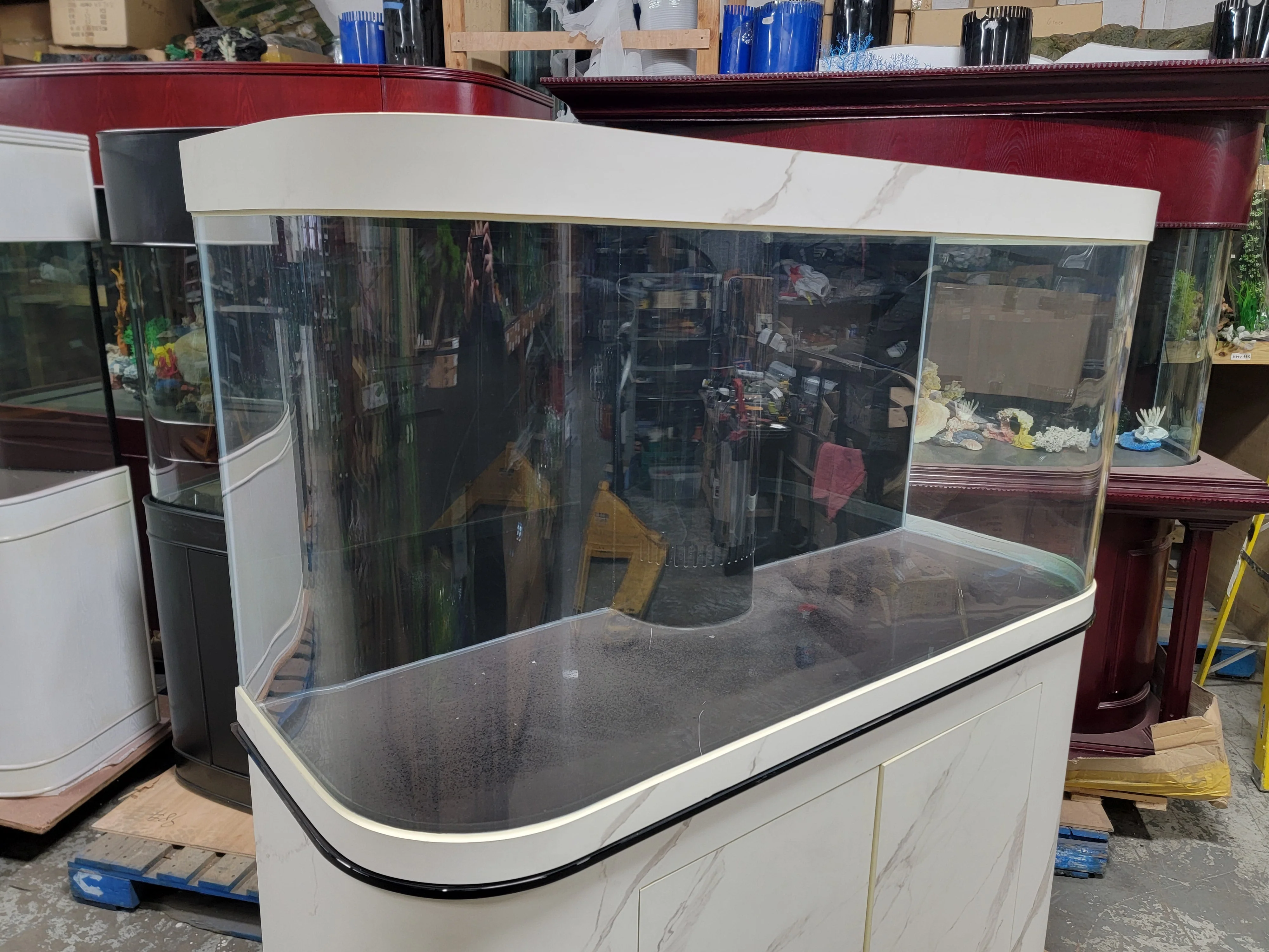 Reef Ready 170g Glass Bayview Flat Panoramic Aquarium Fish Tank Set - Image 3