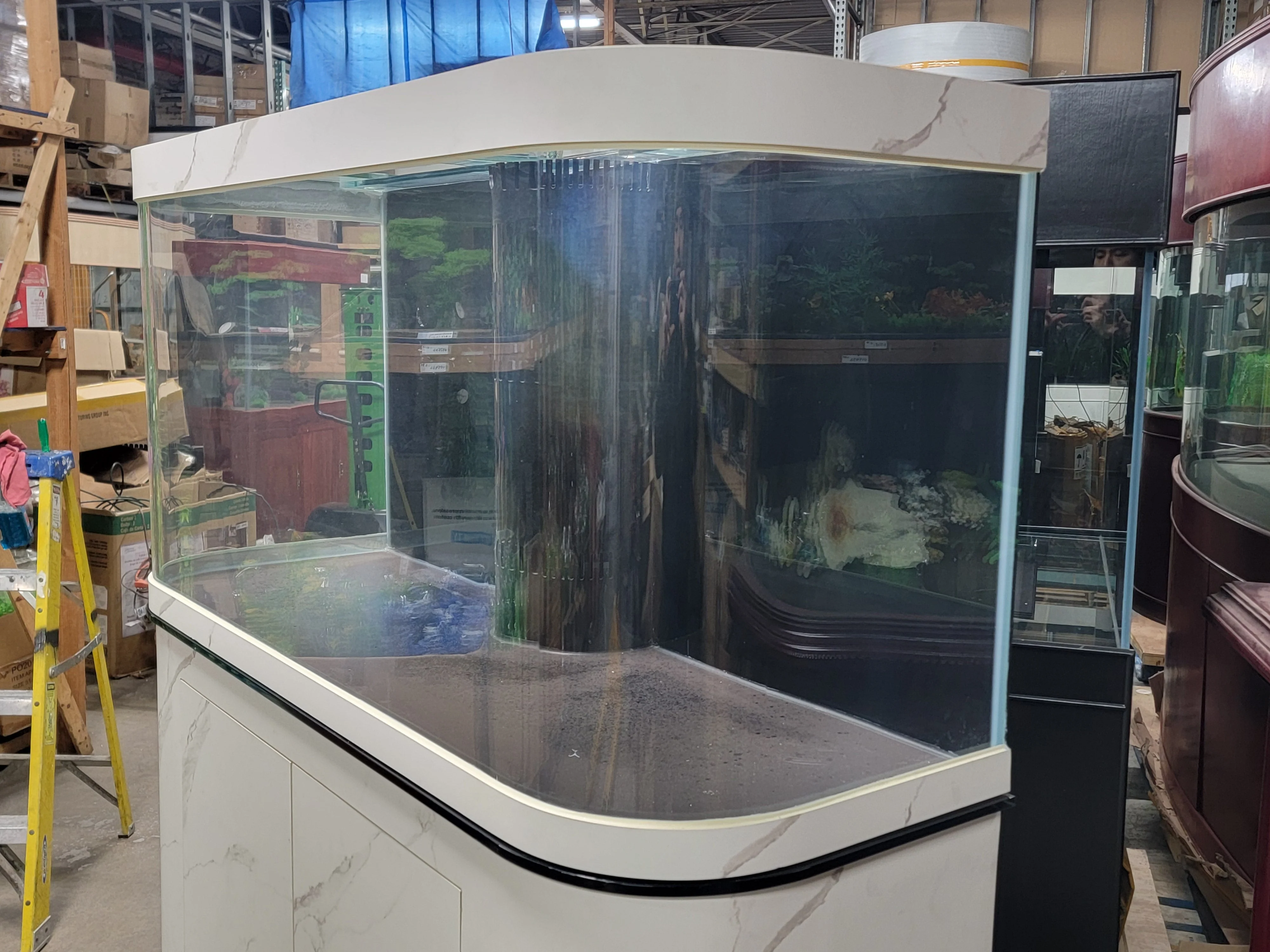 Reef Ready 170g Glass Bayview Flat Panoramic Aquarium Fish Tank Set - Image 7