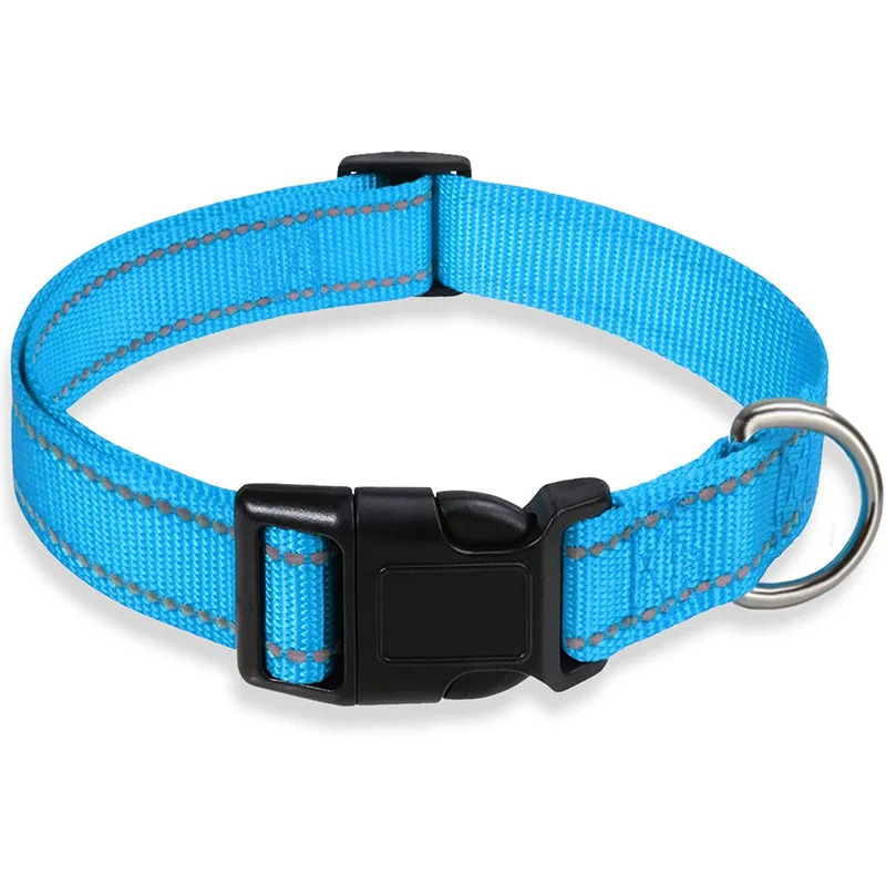 Reflective Adjustable Nylon Dog Collar Strap – Safety Traction Rope - Image 11