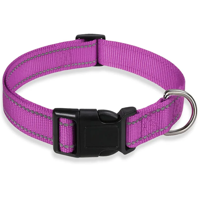 Reflective Adjustable Nylon Dog Collar Strap – Safety Traction Rope - Image 12