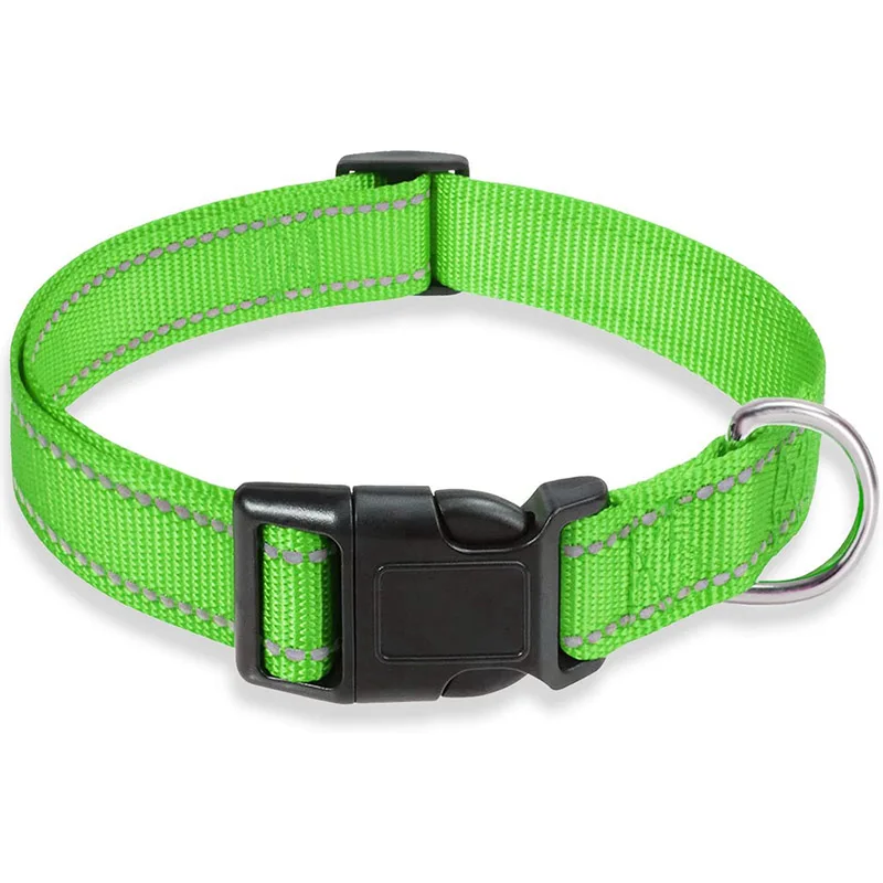 Reflective Adjustable Nylon Dog Collar Strap – Safety Traction Rope - Image 13