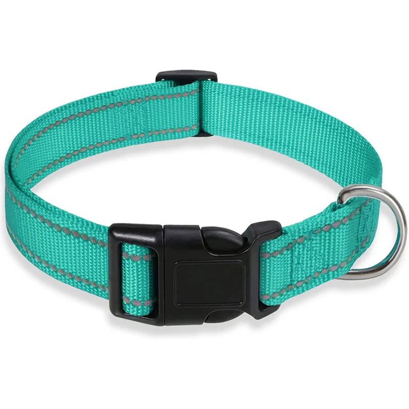 Reflective Adjustable Nylon Dog Collar Strap – Safety Traction Rope - Image 5