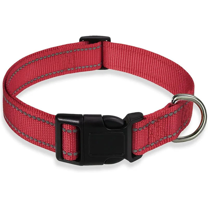 Reflective Adjustable Nylon Dog Collar Strap – Safety Traction Rope - Image 6