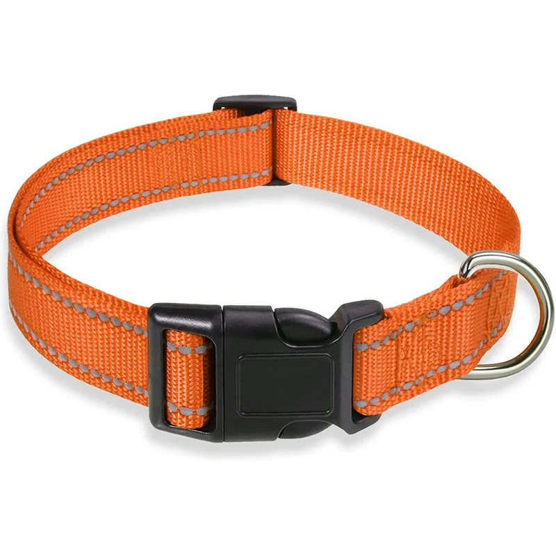Reflective Adjustable Nylon Dog Collar Strap – Safety Traction Rope - Image 7