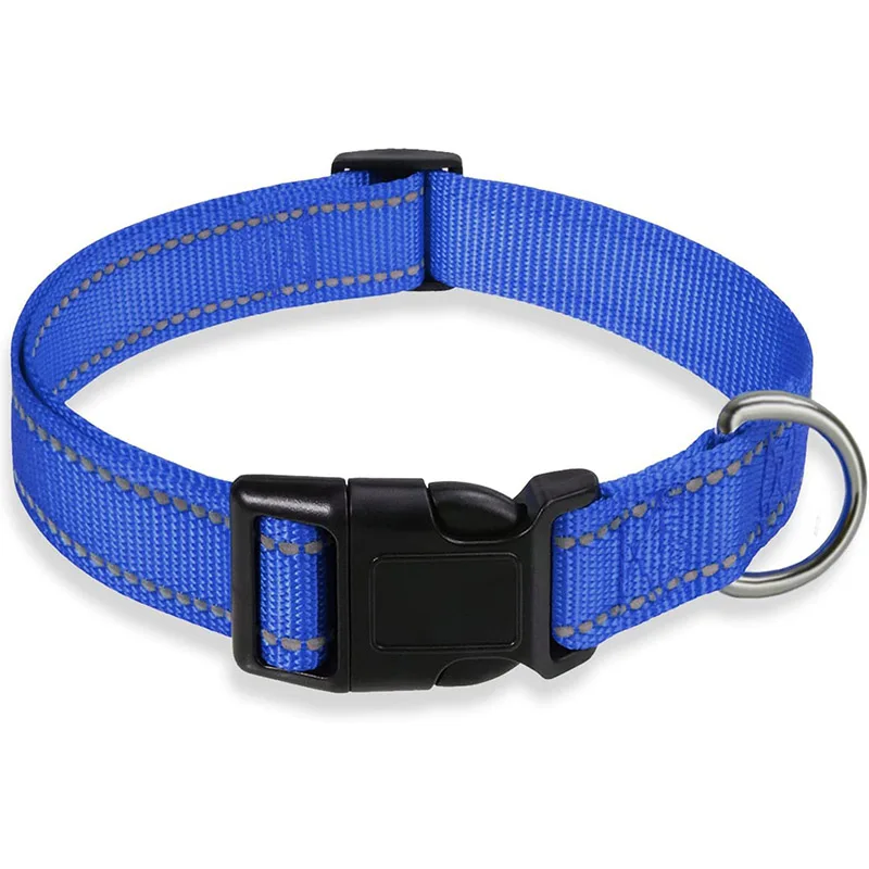 Reflective Adjustable Nylon Dog Collar Strap – Safety Traction Rope - Image 9