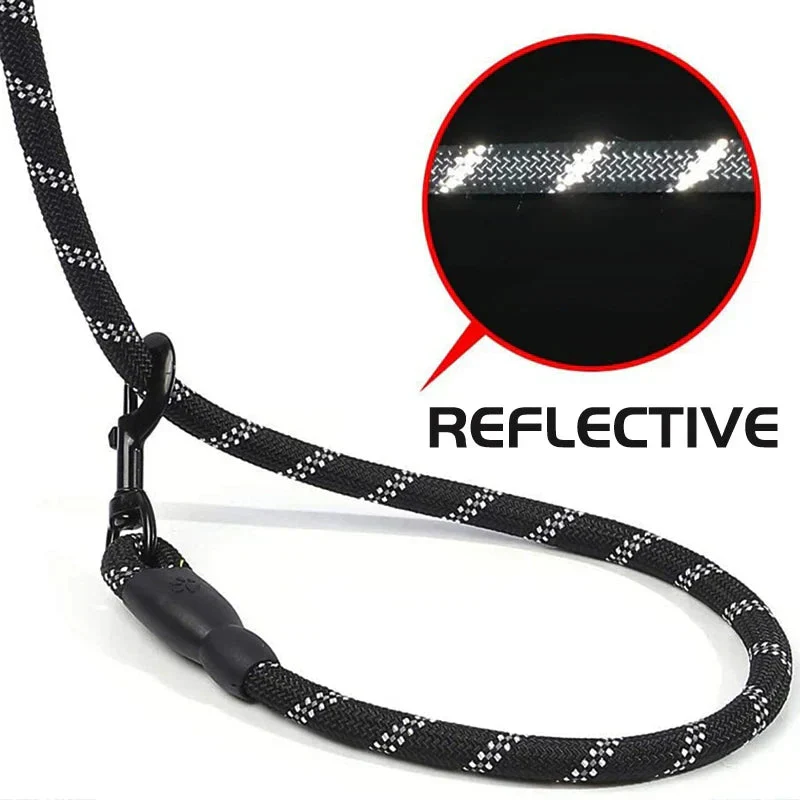 Reflective Dog Leash – Heavy Duty Traction Rope with Padded Handle for Strong Dogs - Image 4