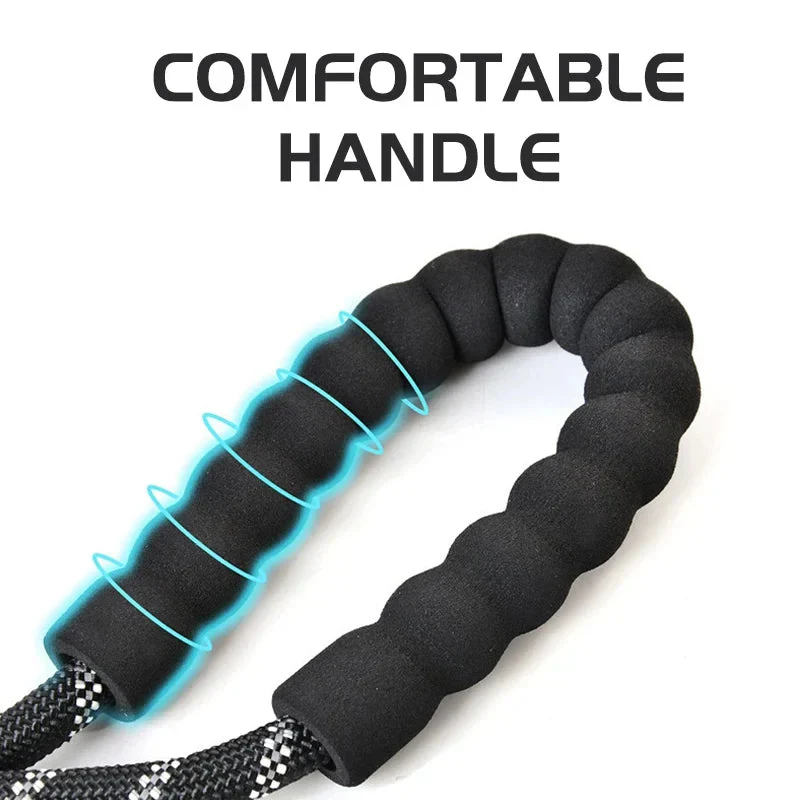 Reflective Dog Leash – Heavy Duty Traction Rope with Padded Handle for Strong Dogs - Image 5