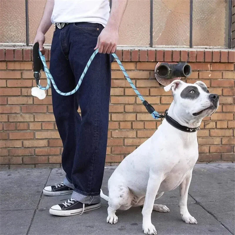 Reflective Dog Leash – Heavy Duty Traction Rope with Padded Handle for Strong Dogs - Image 6