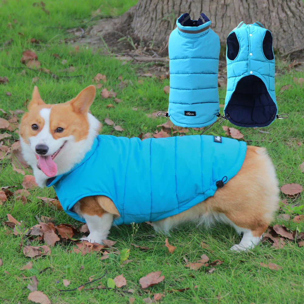 Reflective Dog Puffer Vest Winter Jacket - Image 4