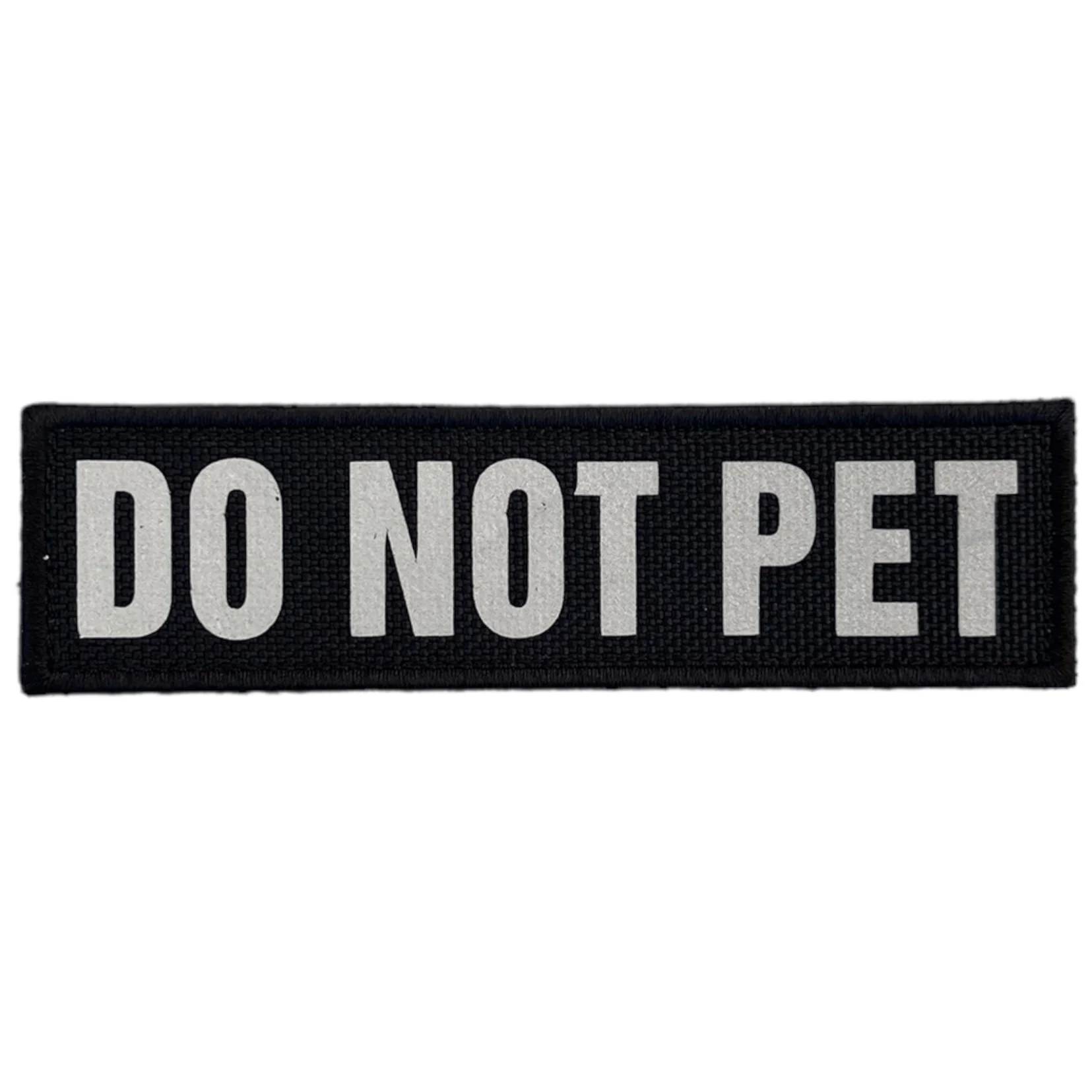 REFLECTIVE HIGH VISIBILITY BLACK Tag Patch - Image 3