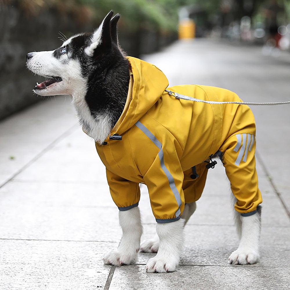 Reflective Hooded Dog Raincoat - Image 11