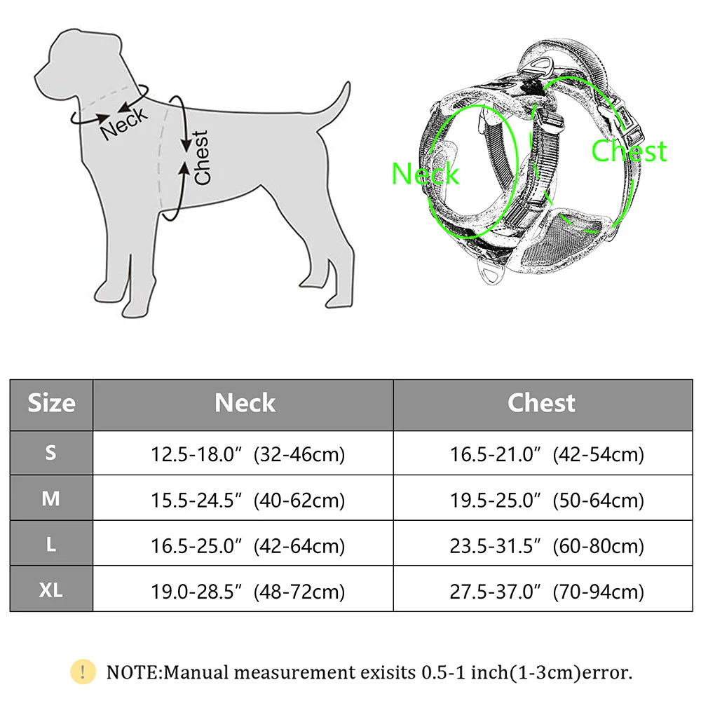Reflective Padded Dog Harness+Leash Set with Floral Print - Image 2