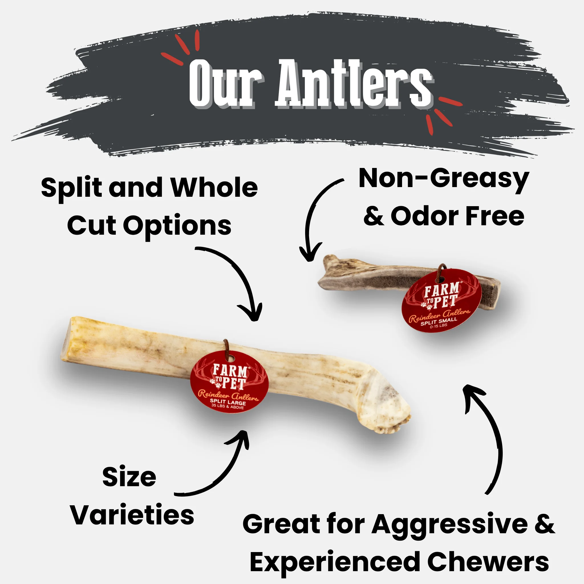 Reindeer Antler Dog Chews | Organic Chews for Dogs - Image 2