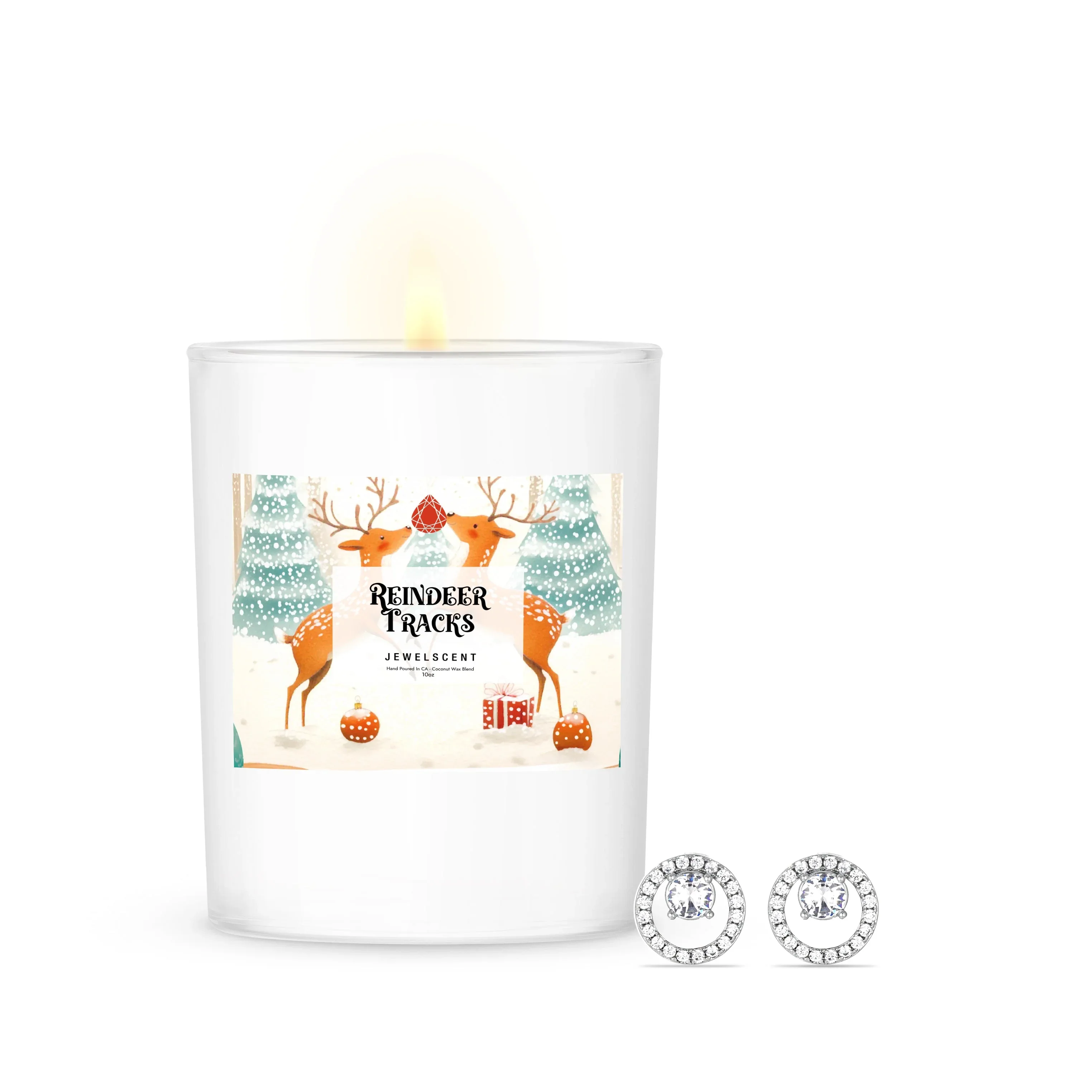 Reindeer Tracks 10oz Signature Jewelry Candle - Image 3