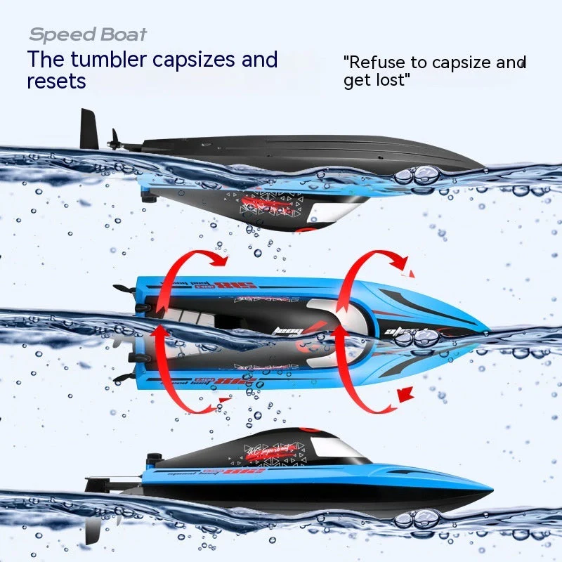 Remote-control Ship Toy Endurance Electric High-speed Speedboat Model - Image 3