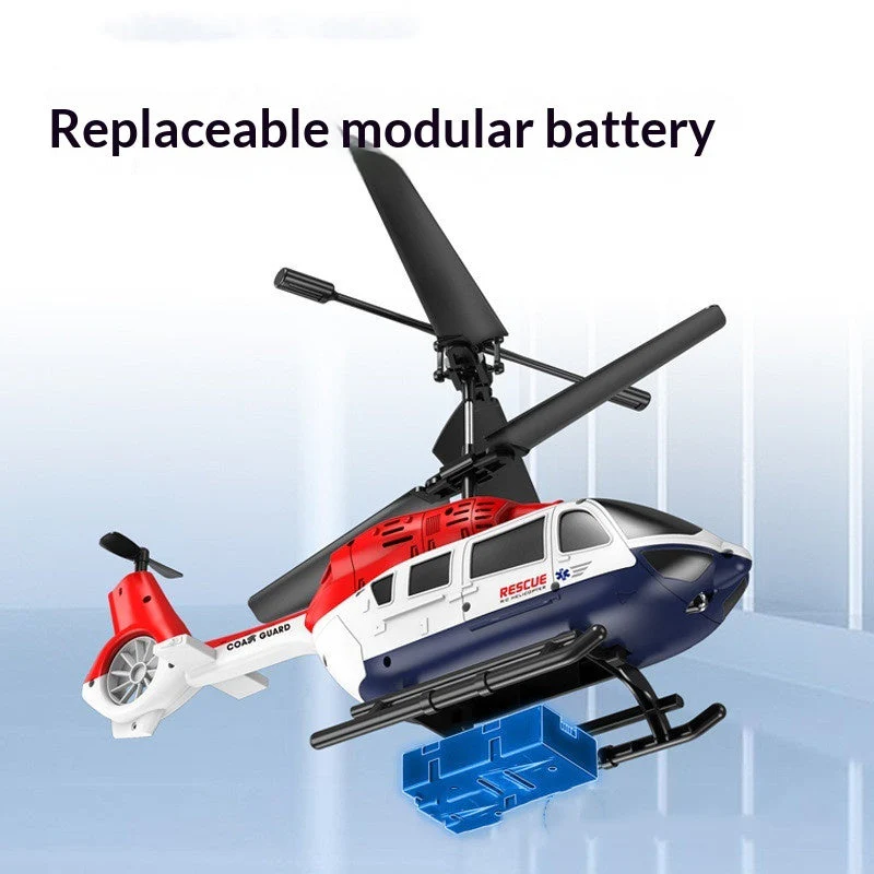 Remote-Controlled, Drop-Resistant Fire Rescue Helicopter Model Toy - Image 4