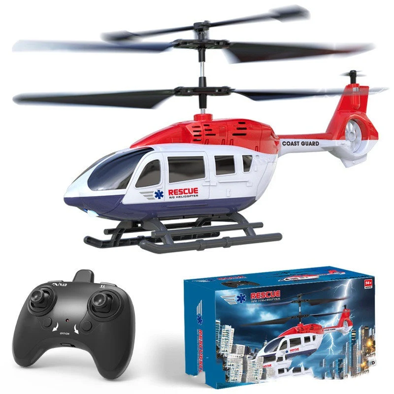Remote-Controlled, Drop-Resistant Fire Rescue Helicopter Model Toy - Image 5