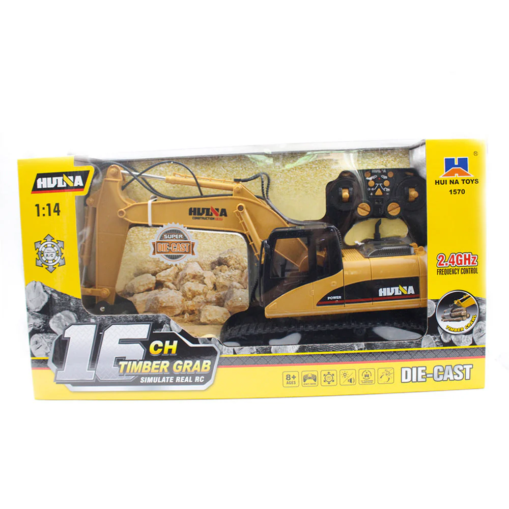 Remote Controlled Engineering Vehicle Log Grapple Model Alloy Remote Controlled Excavator For Kids - Image 5