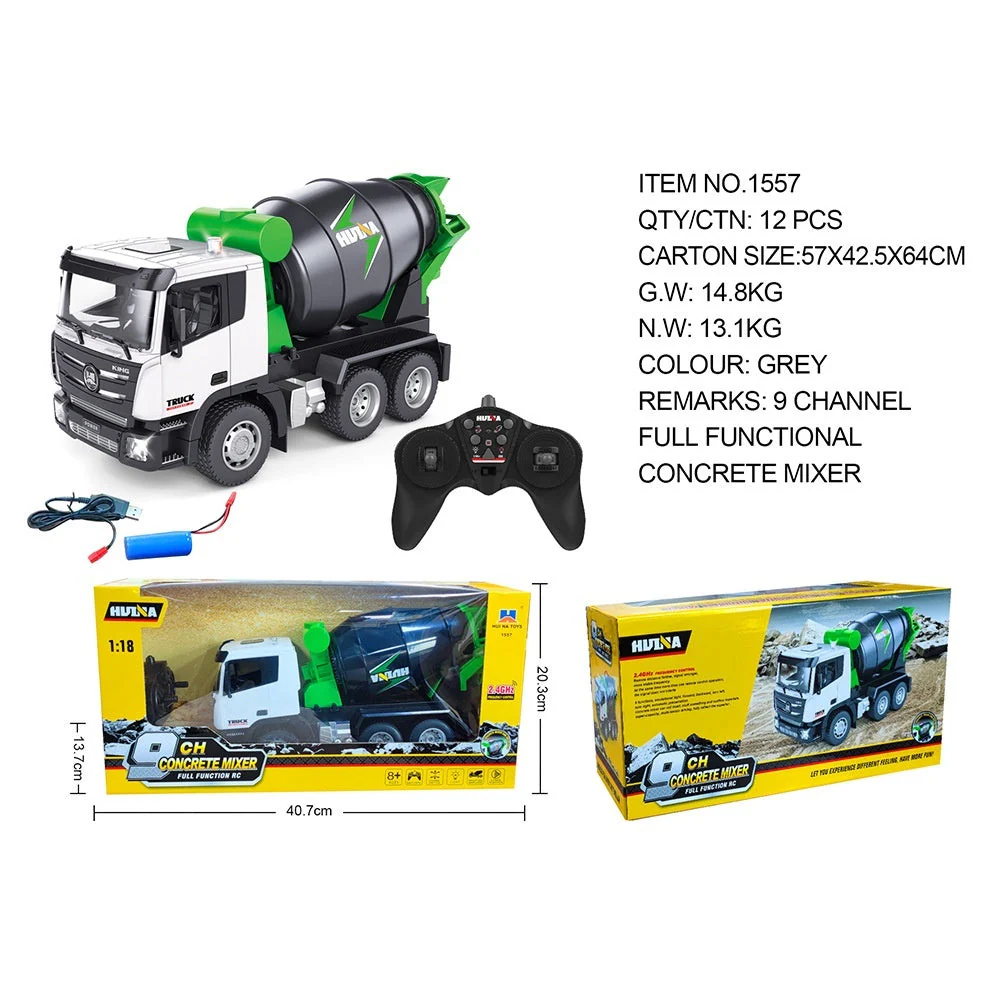 Remote Controlled Mixer Truck Engineering Vehicle Toy Electric Remote Controlled Model - Image 7