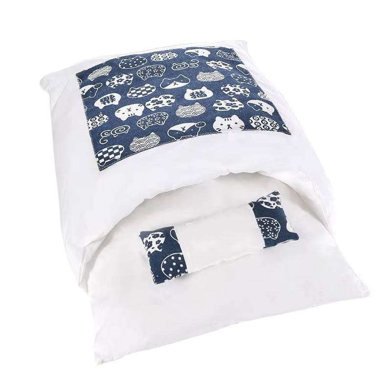 Removable Dog Cat Bed Cat Sleeping Bag Sofas Mat Winter Warm Cat House Small Pet Bed Puppy Kennel Nest Cushion Pet Sofa Products - Image 7