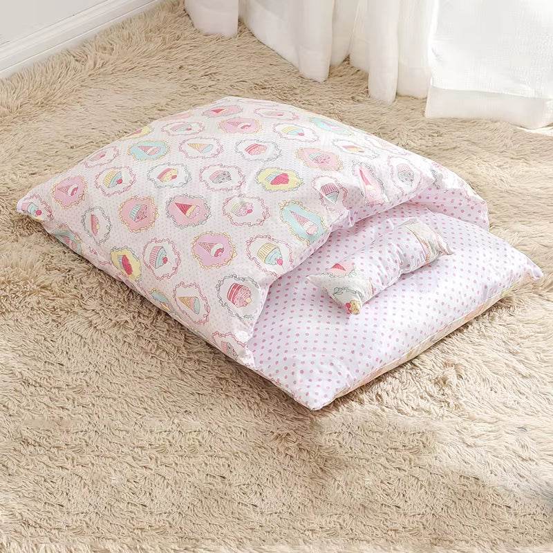 Removable Dog Cat Bed Cat Sleeping Bag Sofas Mat Winter Warm Cat House Small Pet Bed Puppy Kennel Nest Cushion Pet Sofa Products - Image 9