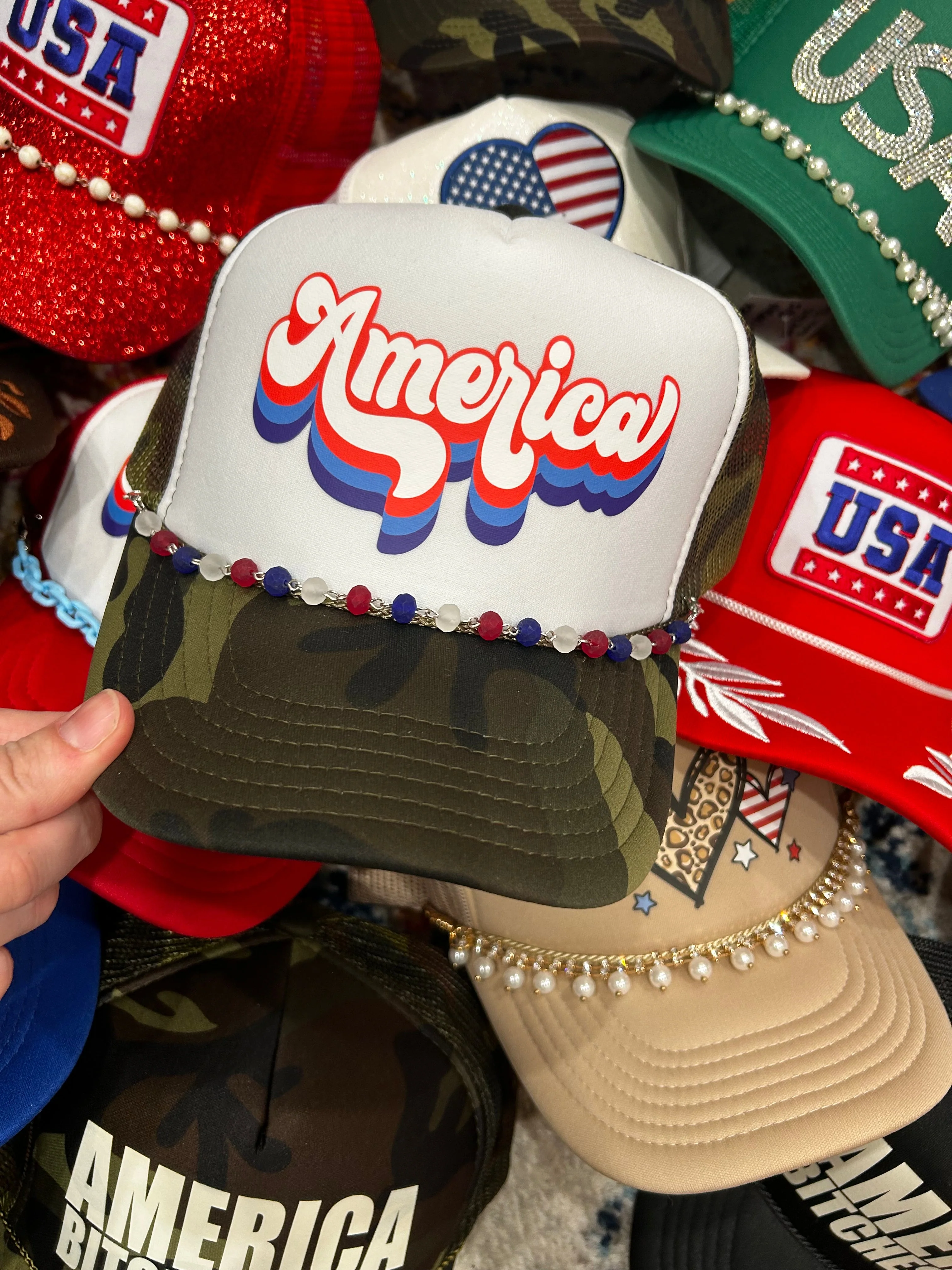 Retro America Trucker Hat - Image 3