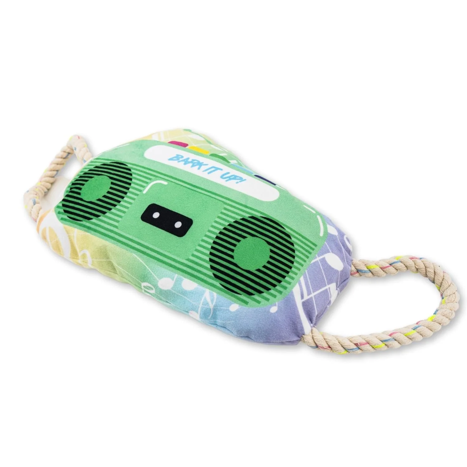 Retro Boombox Plush Dog Toy – with Squeaker & Crinkle Paper for Fun Play - Image 4