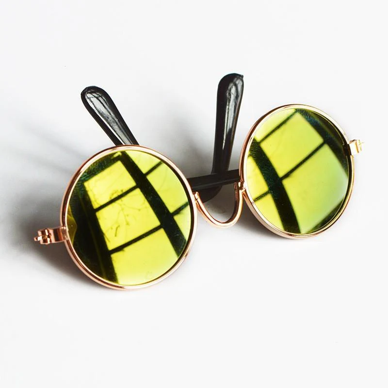Retro Fashion Cute Reflection Pet Glasses - Image 11