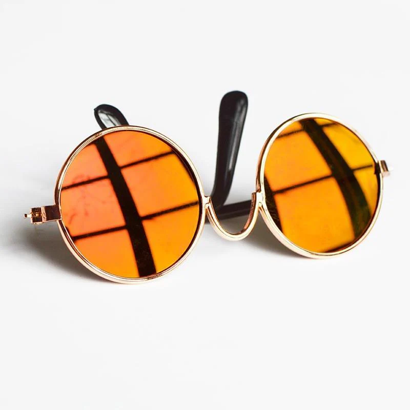 Retro Fashion Cute Reflection Pet Glasses - Image 12