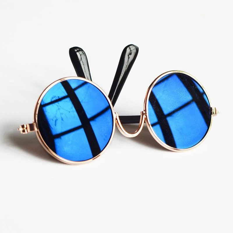 Retro Fashion Cute Reflection Pet Glasses - Image 3