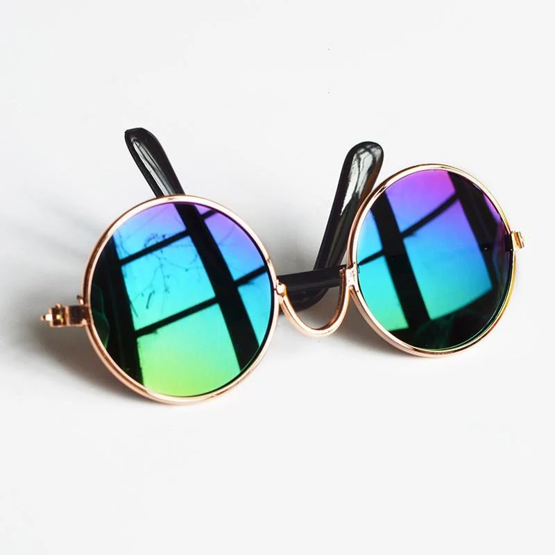 Retro Fashion Cute Reflection Pet Glasses - Image 5
