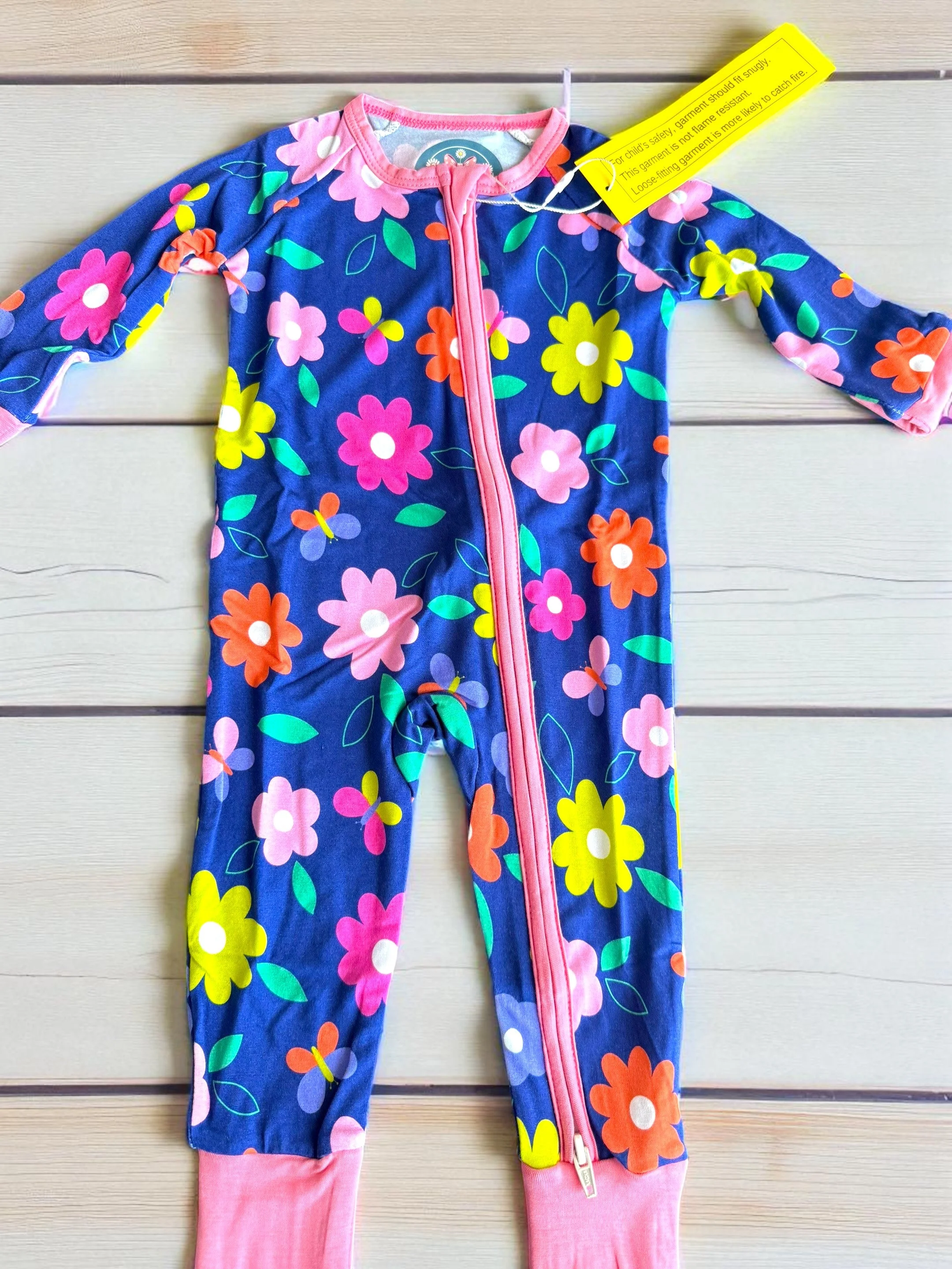 Retro Flower Bamboo Zippie - Image 2