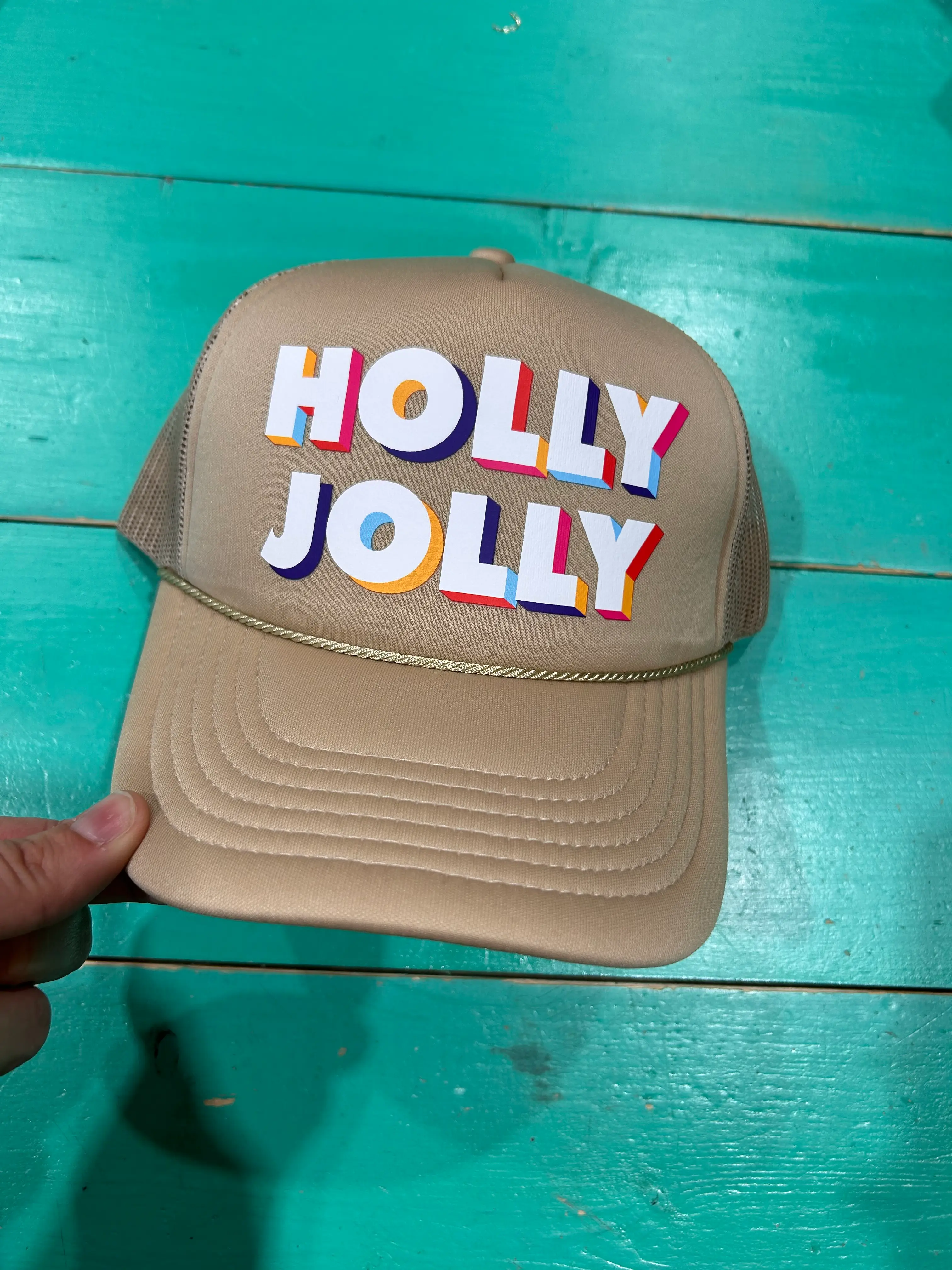 Retro Holly Jolly Trucker - Image 2