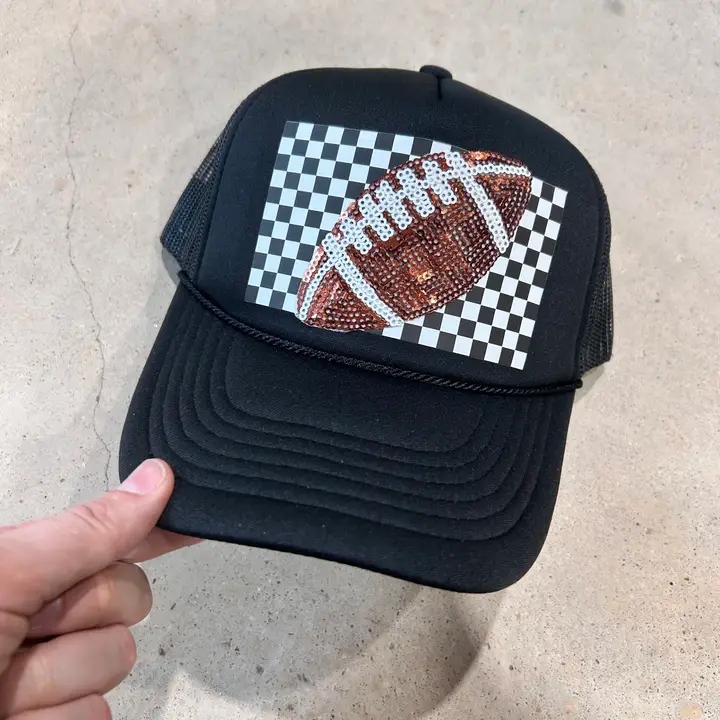 Retro Sequin Football Trucker - Image 2