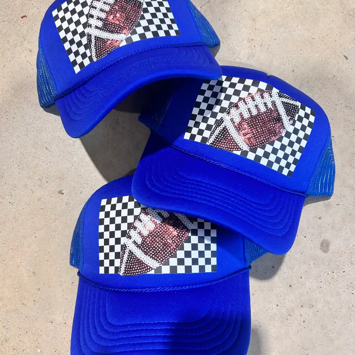 Retro Sequin Football Trucker - Image 3