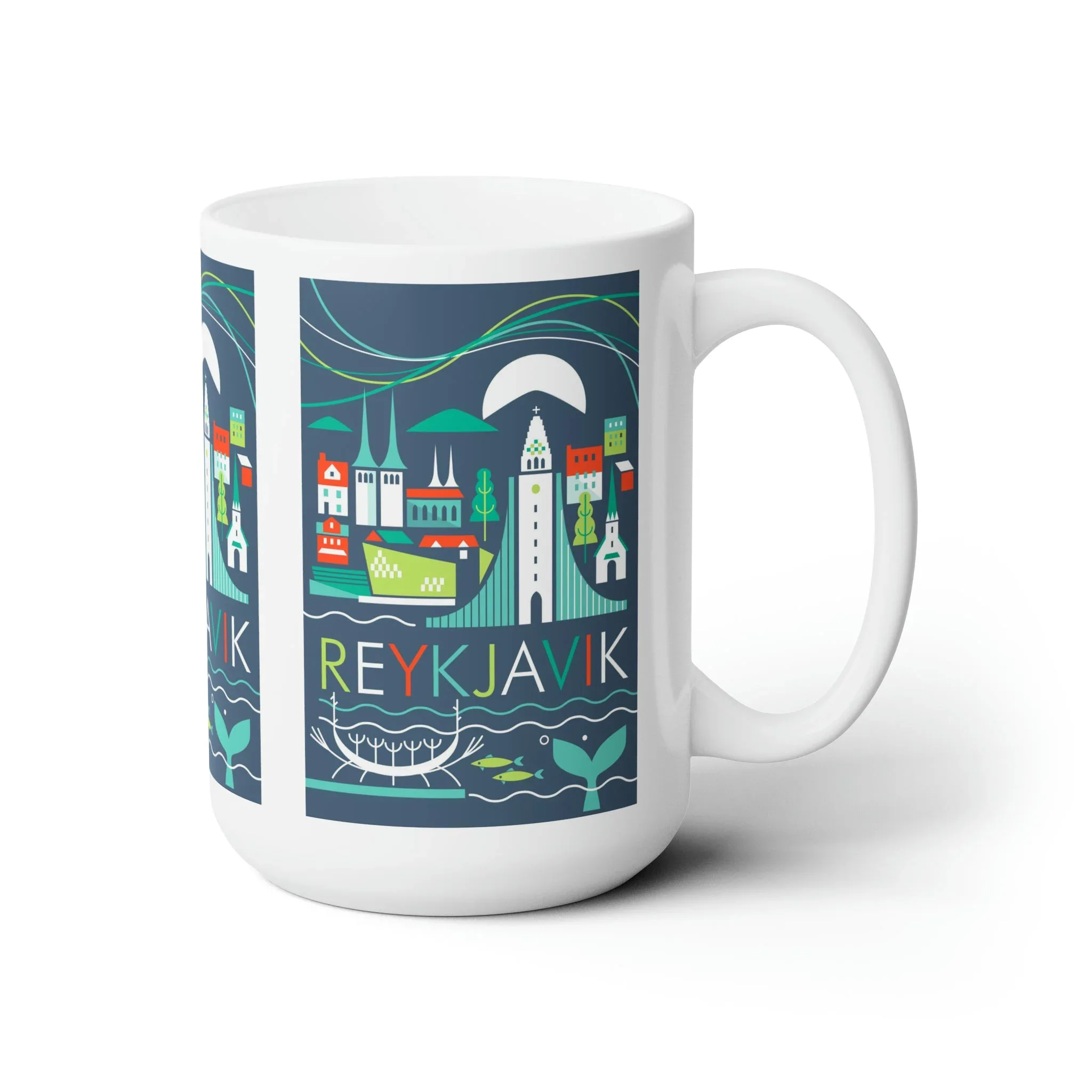 Reykjavik Ceramic Mug 11oz or 15oz - Image 3
