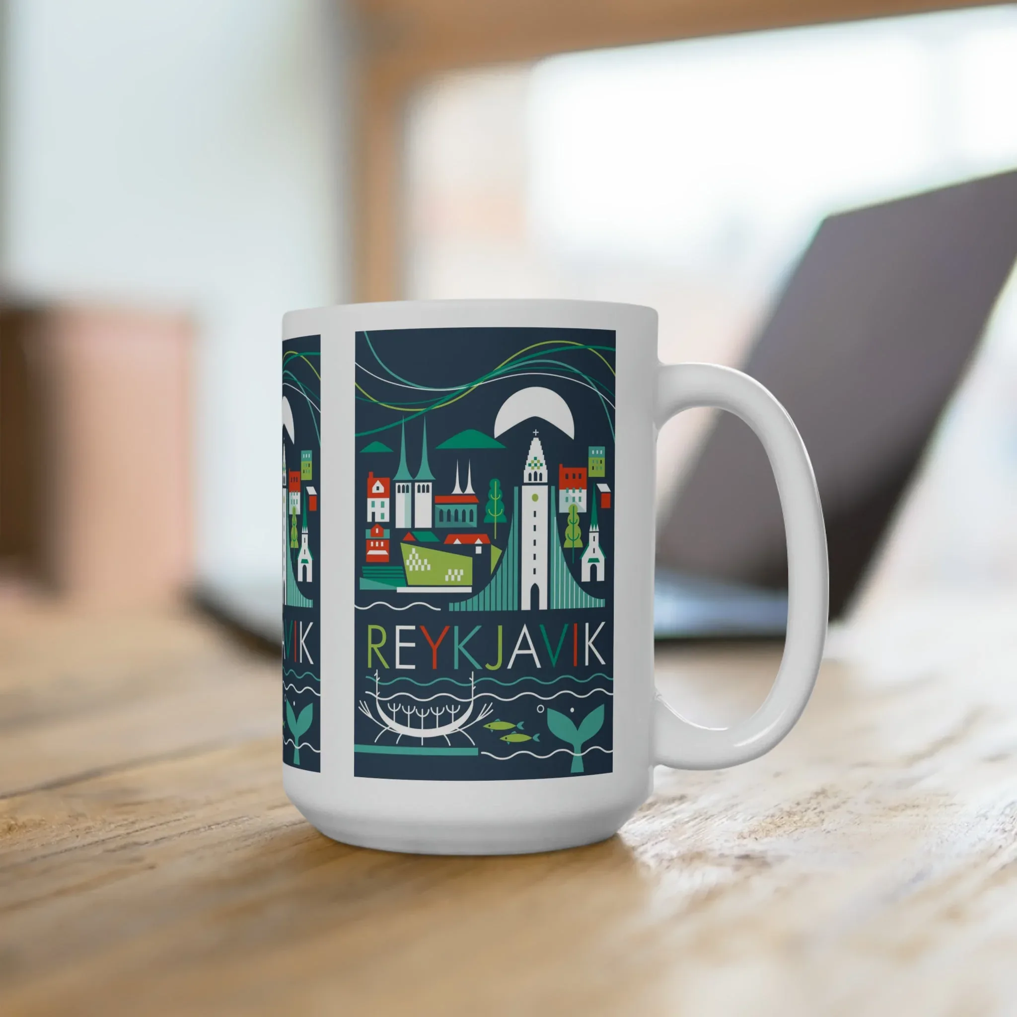 Reykjavik Ceramic Mug 11oz or 15oz - Image 4