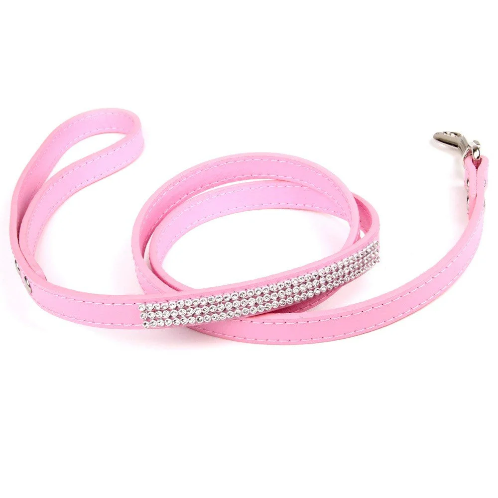 Rhinestone Leather Dog Leash – Elegant & Durable Walking Lead - Image 5