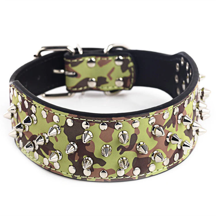 Rivet Studded Large Dog Collar - Image 5