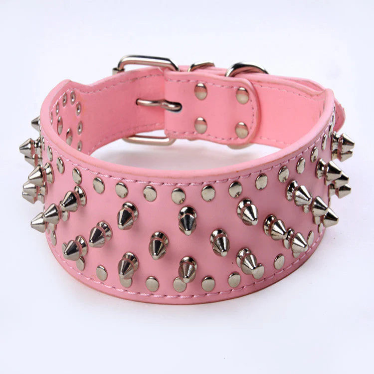 Rivet Studded Large Dog Collar - Image 6
