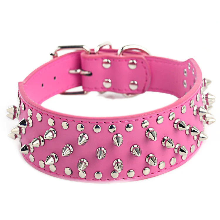 Rivet Studded Large Dog Collar - Image 8