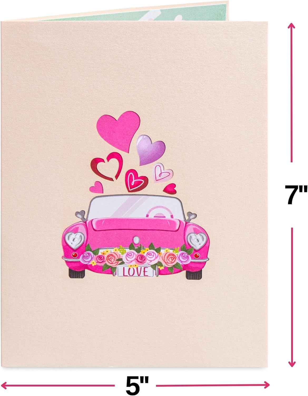 Road to Love Pop Up Card - 5" x 7" - Image 2